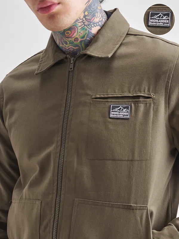 Men Solid Open Front Jacket