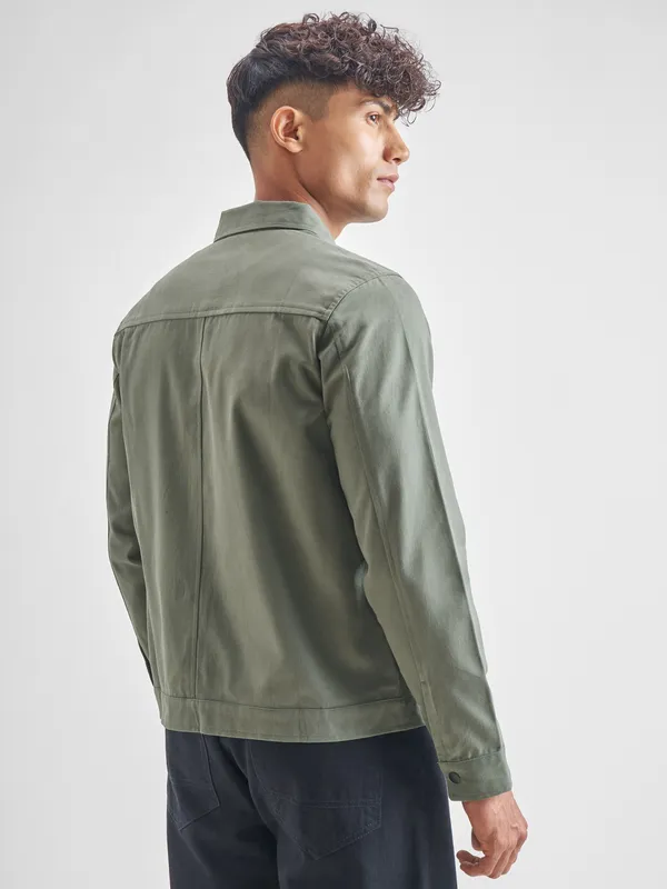 Men Solid Open Front Jacket
