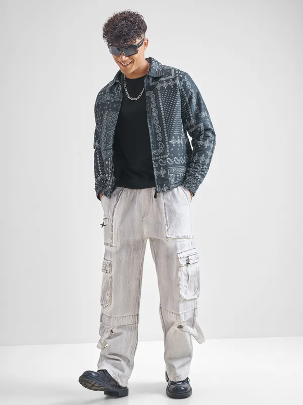 Printed Bomber Jacket