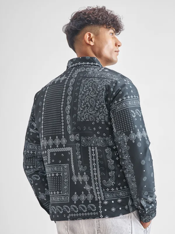 Printed Bomber Jacket