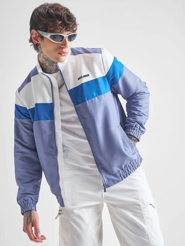 Colourblocked Bomber Jacket