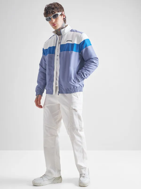 Colourblocked Bomber Jacket