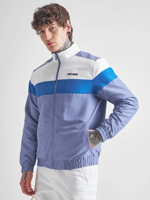 Colourblocked Bomber Jacket