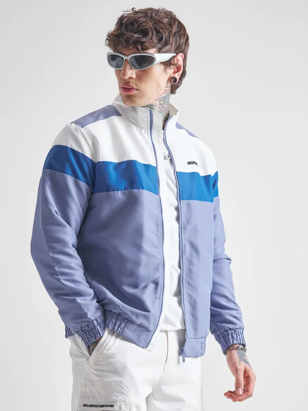 Colourblocked Bomber Jacket