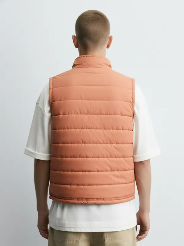 Highlander Men Rust Solid Puffer Jacket