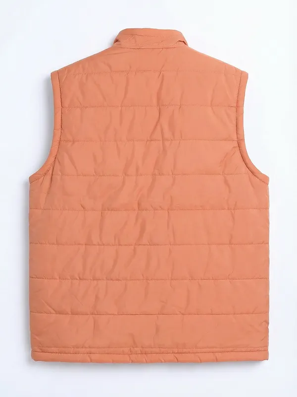 Highlander Men Rust Solid Puffer Jacket