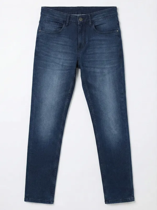 Highlander Men Indigo Tapered Fit Stretchable Jeans