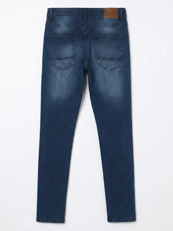 Highlander Men Indigo Tapered Fit Stretchable Jeans