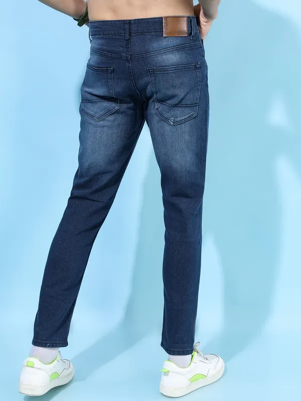 Highlander Men Indigo Tapered Fit Stretchable Jeans