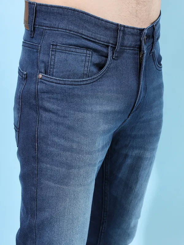 Highlander Men Indigo Tapered Fit Stretchable Jeans