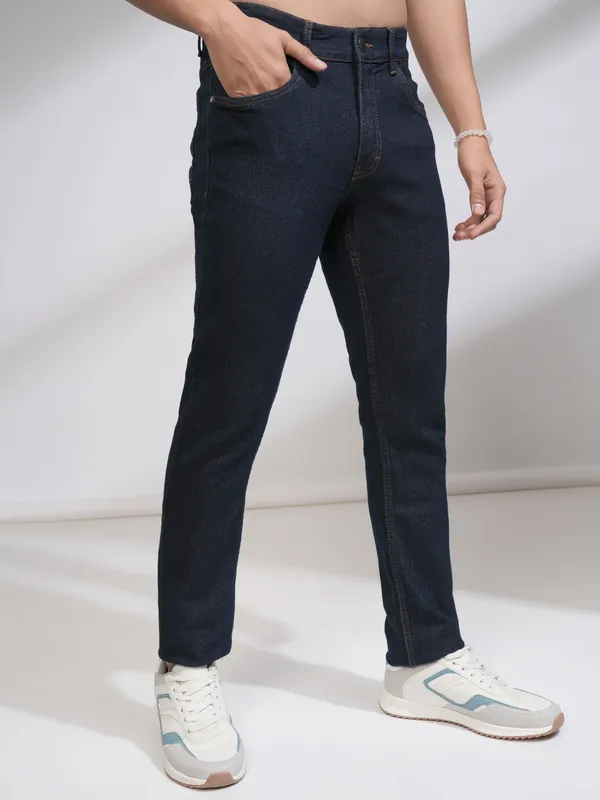  Highlander Men Blue Slim Fit Clean Look Jeans