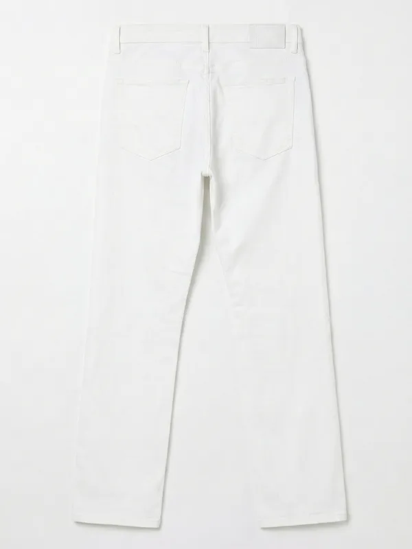 Highlander Men White Bootcut Stretchable Jeans