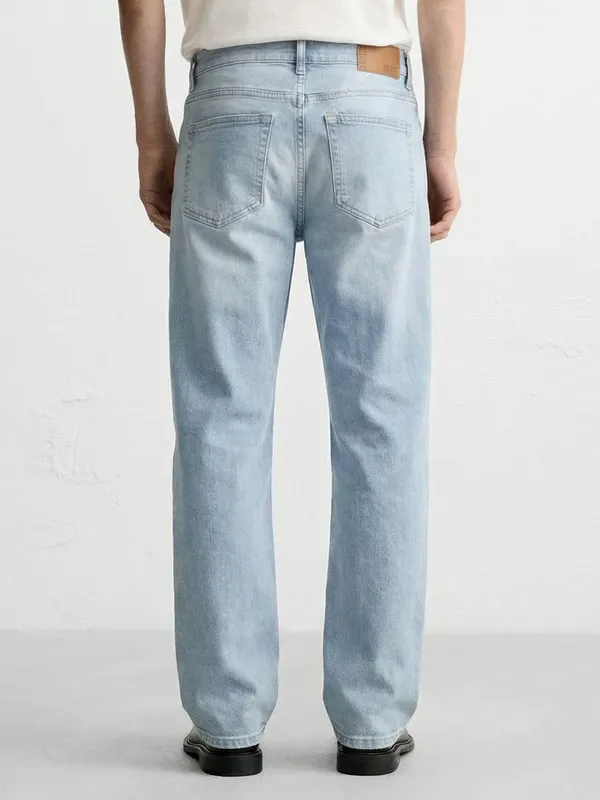 Highlander Men Blue Bootcut Highly Distressed Stretchable Jeans