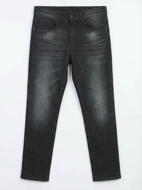 Highlander Men Grey Straight Fit Stretchable Jeans