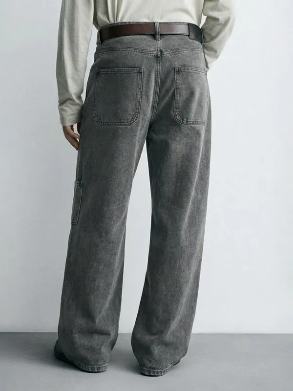 Highlander Men Grey Straight Fit Jeans