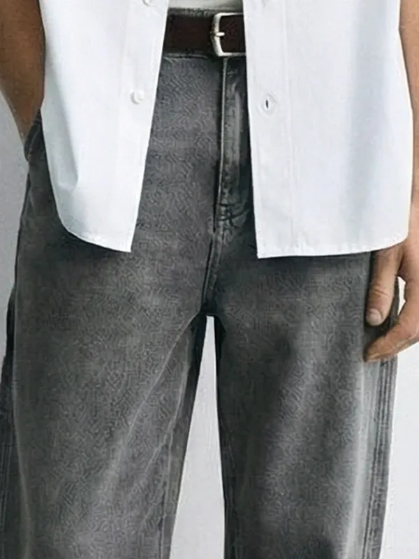 Highlander Men Grey Straight Fit Jeans