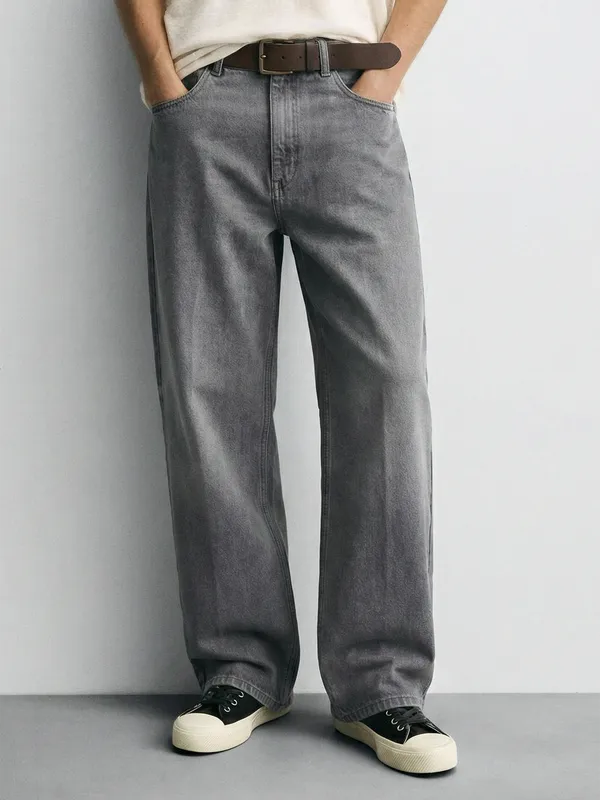 Highlander Men Grey Relaxed Fit Jeans
