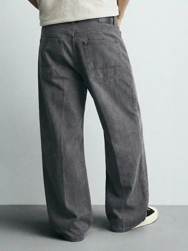 Highlander Men Grey Relaxed Fit Jeans