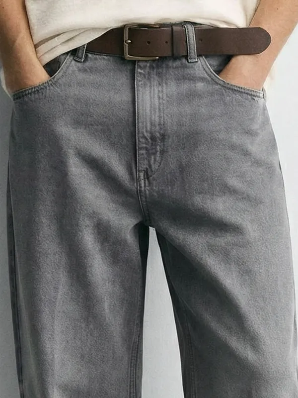 Highlander Men Grey Relaxed Fit Jeans