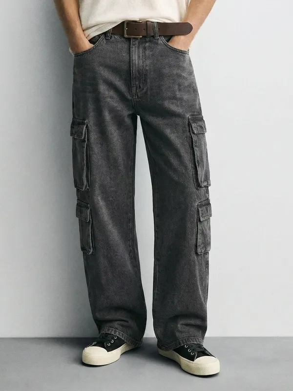 Highlander Men Grey Relaxed Fit Jeans