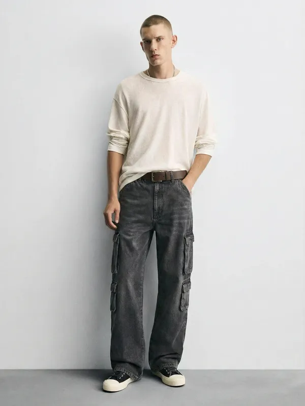 Highlander Men Grey Relaxed Fit Jeans