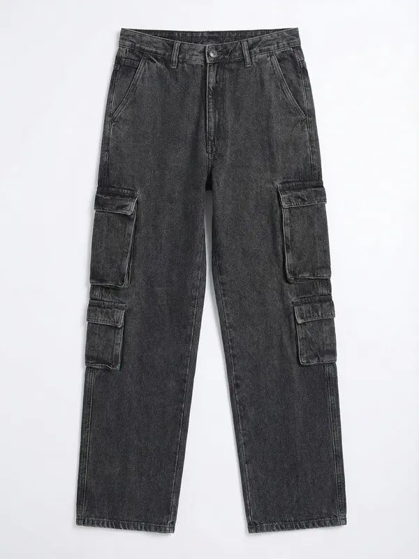 Highlander Men Grey Relaxed Fit Jeans