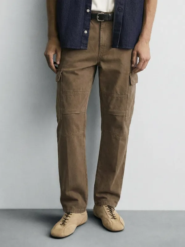 Highlander Men Brown Straight Fit Jeans