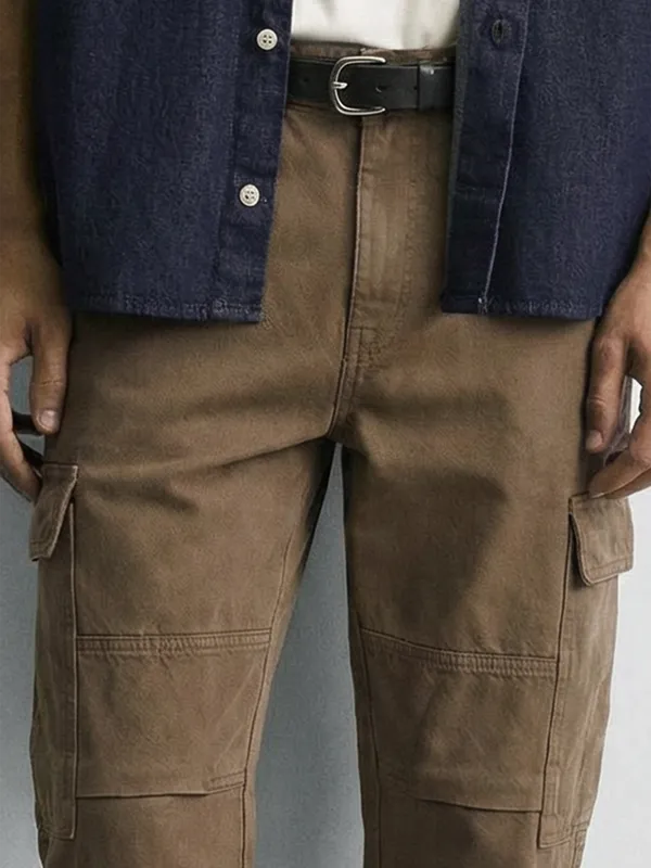 Highlander Men Brown Straight Fit Jeans