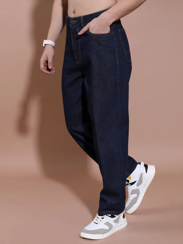 Highlander Men Blue Loose Fit   Jeans