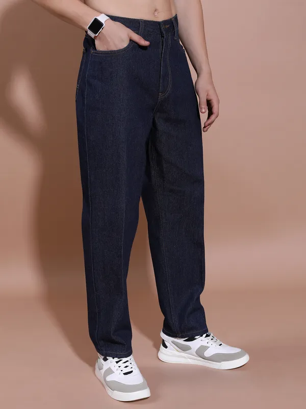 Highlander Men Blue Loose Fit   Jeans