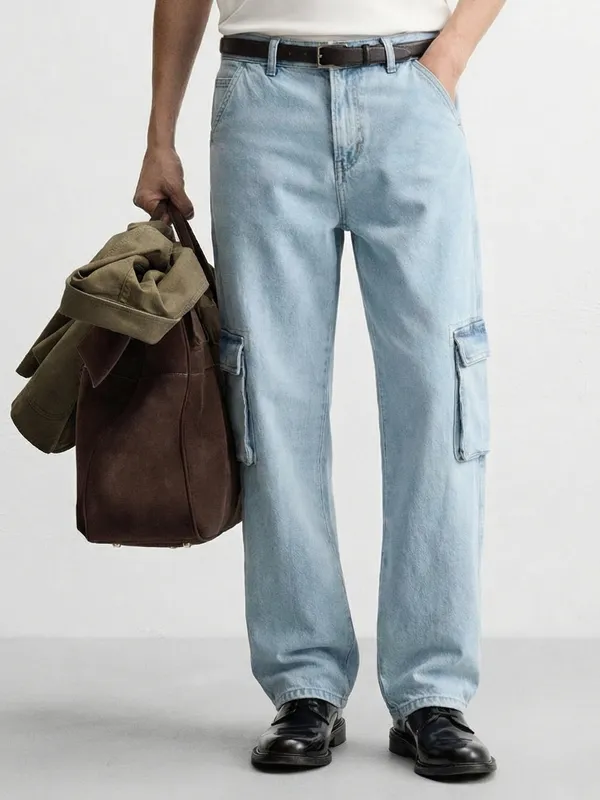 Highlander Men Blue Relaxed Fit Stretchable Jeans