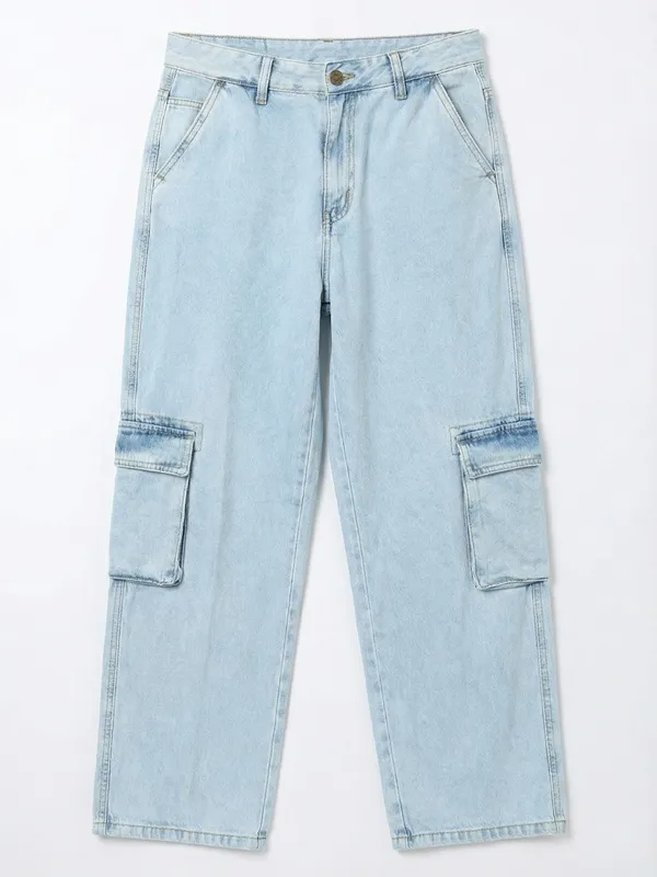 Highlander Men Blue Relaxed Fit Stretchable Jeans