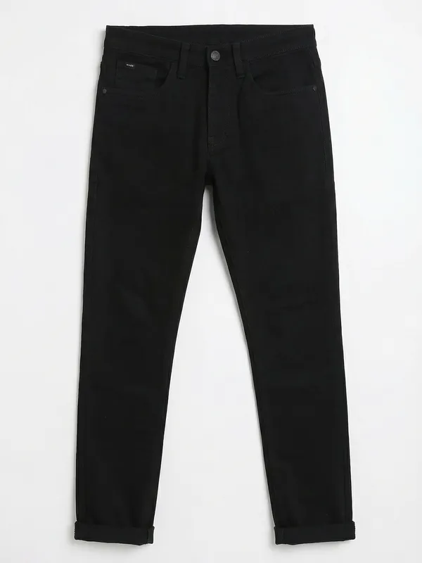 Highlander Men Black Slim Fit Stretchable Jeans