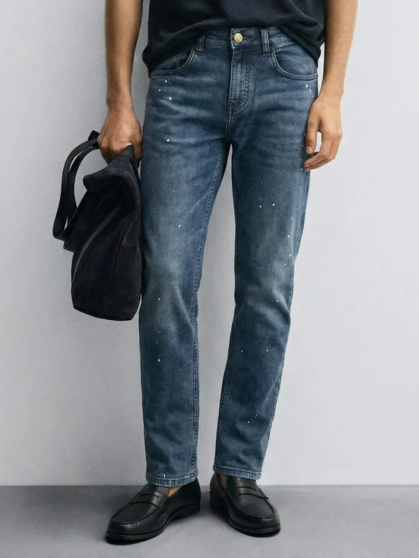 Highlander Men Blue Tapered Fit Stretchable Jeans