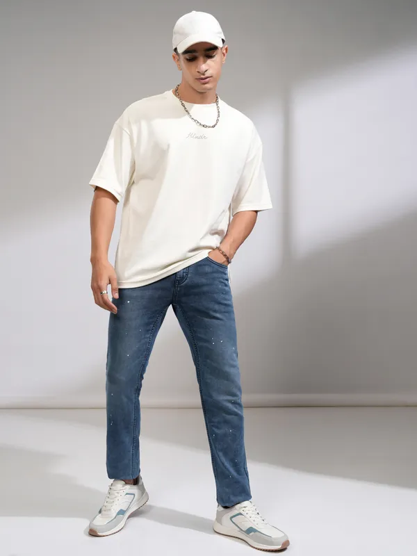 Highlander Men Blue Tapered Fit Stretchable Jeans