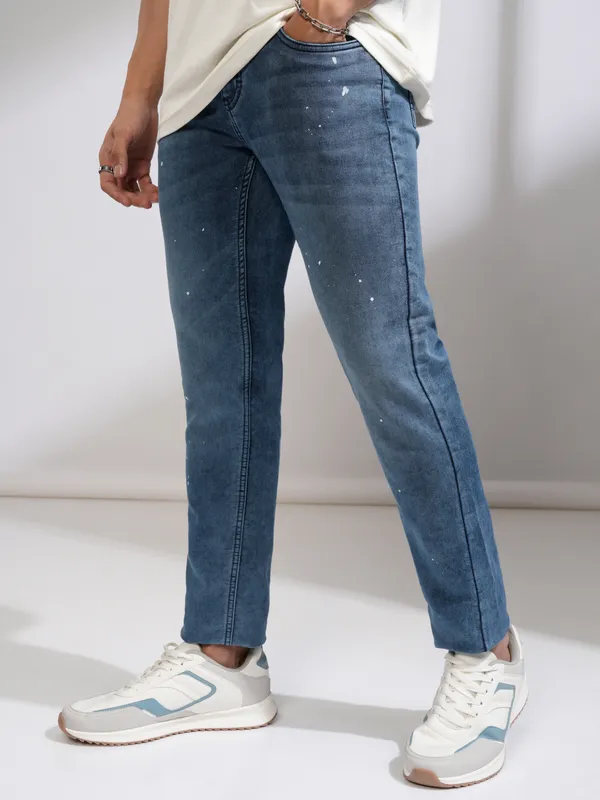Highlander Men Blue Tapered Fit Stretchable Jeans