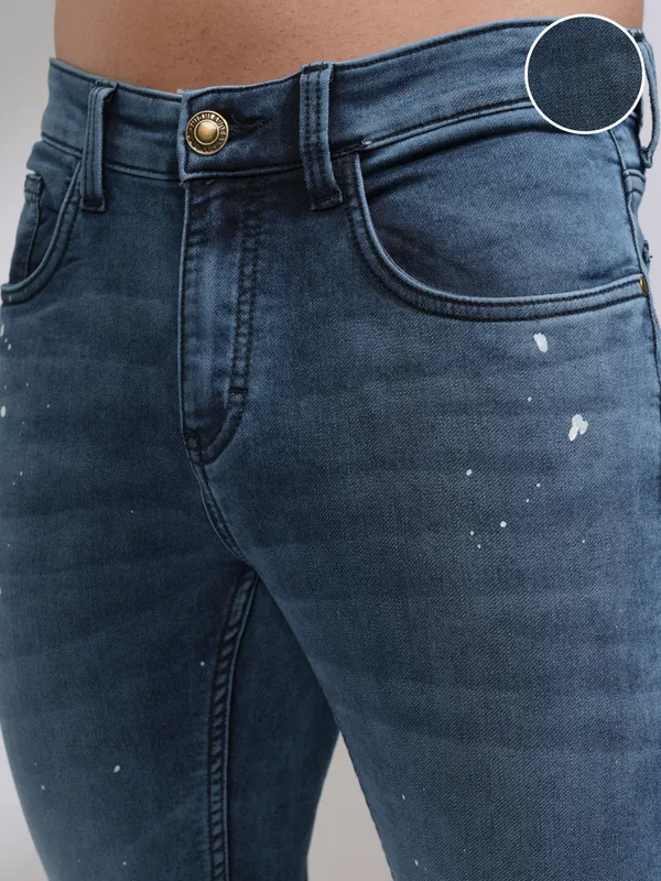 Highlander Men Blue Tapered Fit Stretchable Jeans