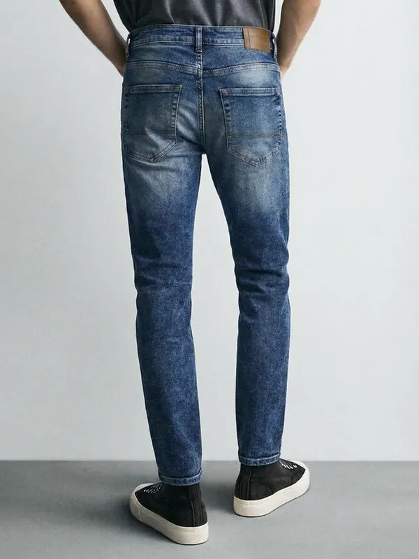 Highlander Men Blue Tapered Fit Stretchable Jeans