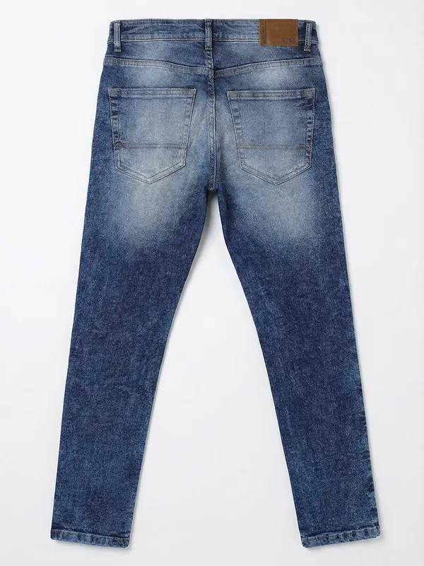 Highlander Men Blue Tapered Fit Stretchable Jeans