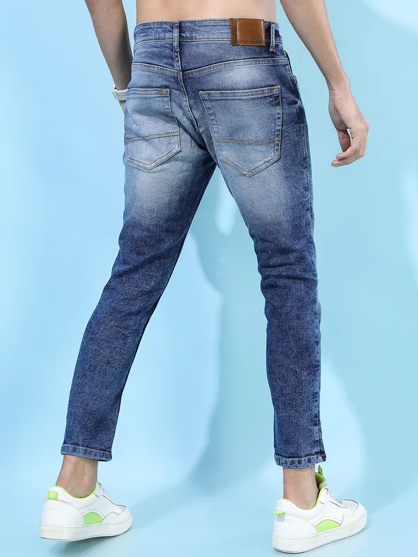 Highlander Men Blue Tapered Fit Stretchable Jeans
