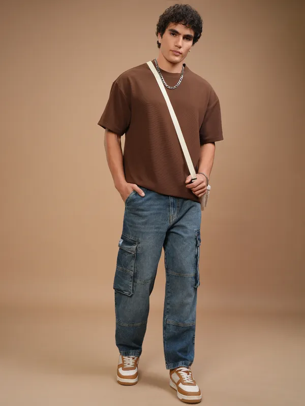 Highlander Men Blue Relaxed Fit Stretchable Jeans