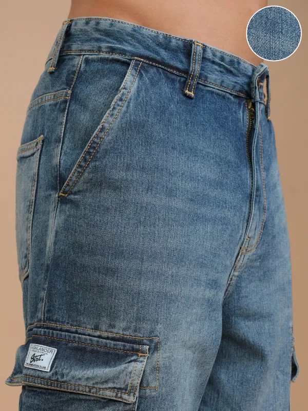Highlander Men Blue Relaxed Fit Stretchable Jeans