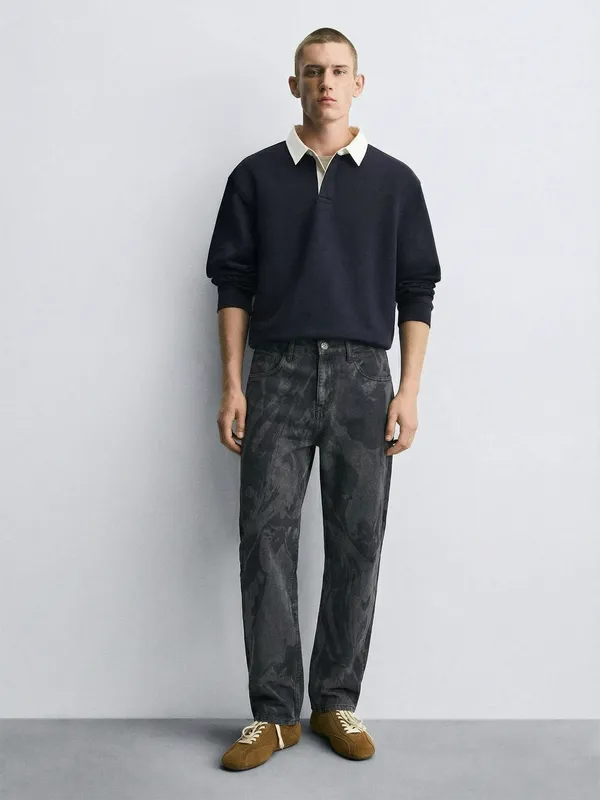 Highlander Men Grey Relaxed Fit Stretchable Jeans