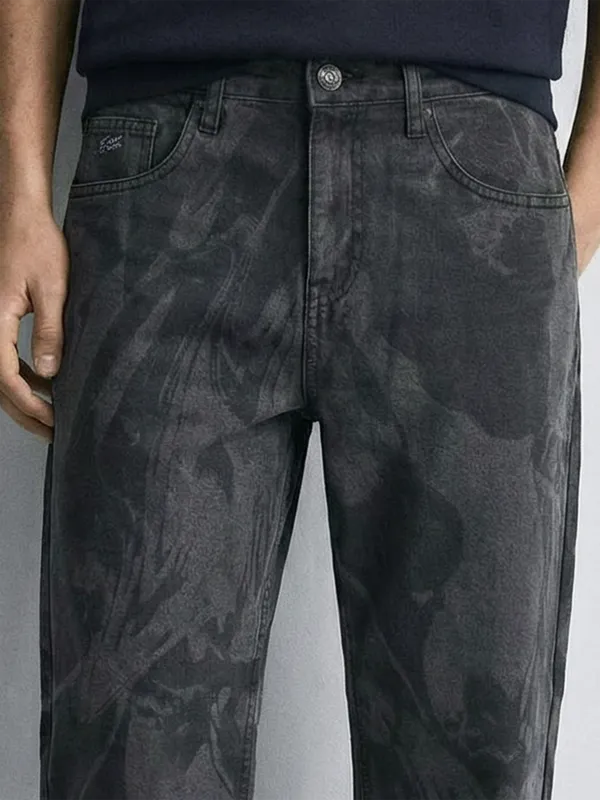 Highlander Men Grey Relaxed Fit Stretchable Jeans