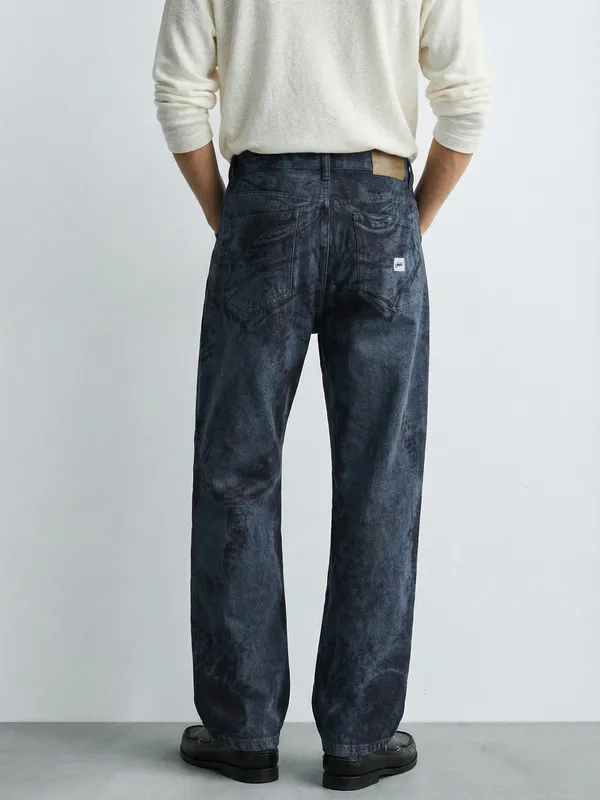 Highlander Men Blue Straight Fit Stretchable Jeans