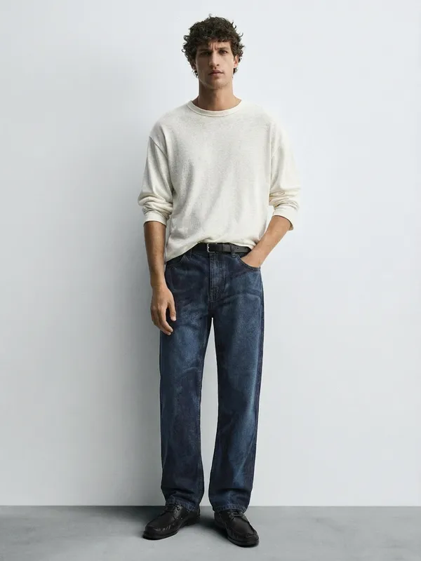 Highlander Men Blue Straight Fit Stretchable Jeans