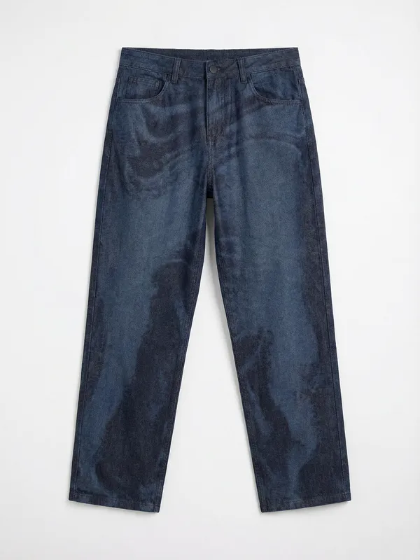 Highlander Men Blue Straight Fit Stretchable Jeans