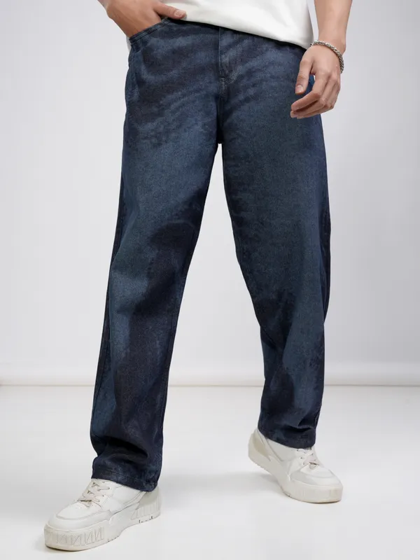 Highlander Men Blue Straight Fit Stretchable Jeans