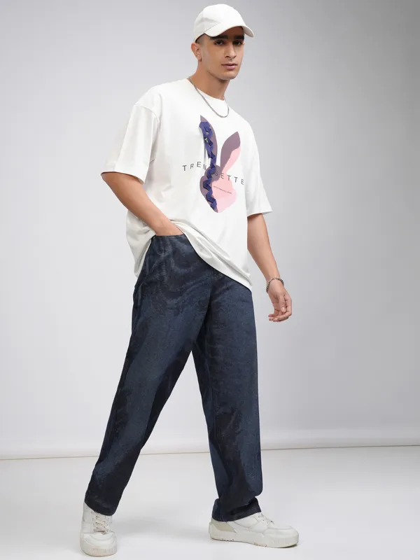 Highlander Men Blue Straight Fit Stretchable Jeans