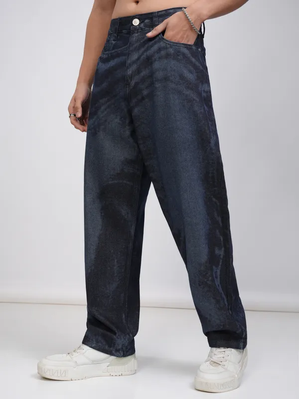 Highlander Men Blue Straight Fit Stretchable Jeans